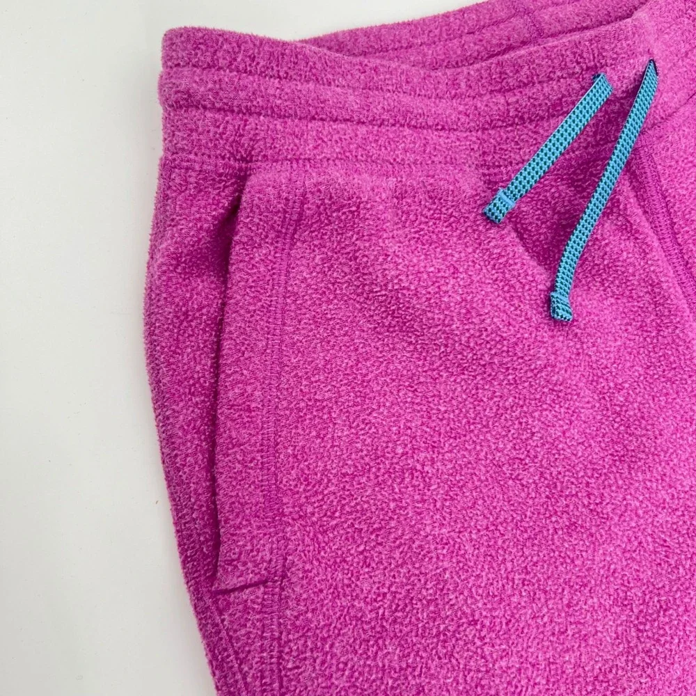 Stio Kids Magenta Pink Fleece Joggers Sweatpants Size 12 Recycled‎ Polyester